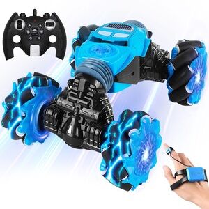 Blue Remote Control Stunt Car